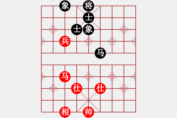 象棋棋譜圖片：375局 A40- 起馬局-BugChess Plus 19-07-08 x64(大師) (先和) - 步數(shù)：170 