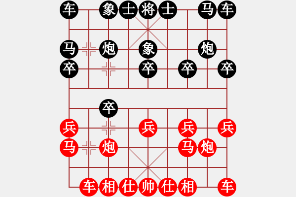 象棋棋譜圖片：山西象棋群聯(lián)盟 山西-初學(xué)者 先勝 村霸農(nóng)民 - 步數(shù)：10 