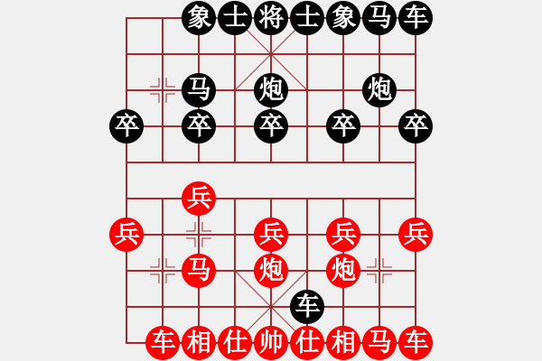 象棋棋譜圖片：風(fēng)雨無阻[紅] -VS- 橫才俊儒[黑] - 步數(shù)：10 