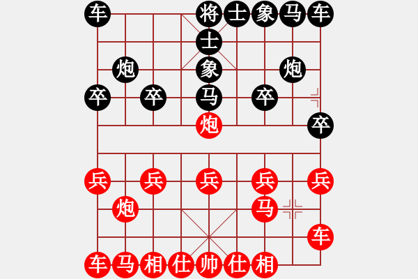 象棋棋譜圖片：橫才俊儒[292832991] -VS- 豬頭三千萬[401165340] - 步數(shù)：10 