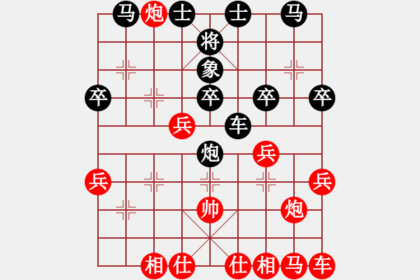 象棋棋譜圖片：象棋勢(shì)家(月將)-負(fù)-滄州的林沖(日帥) - 步數(shù)：30 