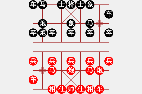 象棋棋譜圖片：橫才俊儒[紅] -VS- 一休[黑] - 步數(shù)：10 