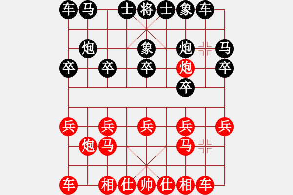 象棋棋譜圖片：1057438416 與 風(fēng)雨夜歸人[503586799] - 步數(shù)：10 