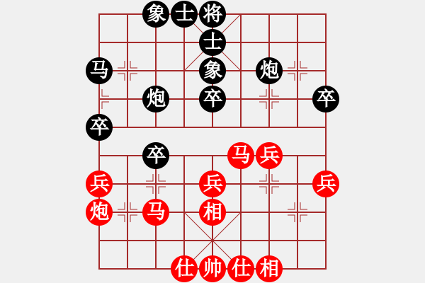 象棋棋譜圖片：金波 先勝 牛志峰 - 步數(shù)：40 