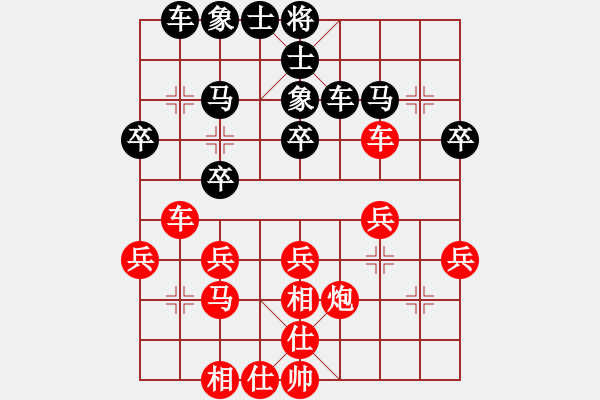 象棋棋譜圖片：xqahzcxr(6級)-勝-學(xué)而(4段) - 步數(shù)：30 