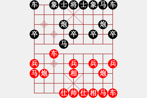 象棋棋谱图片：西门庆下棋(天罡)-负-tabby(电神) - 步数：10 