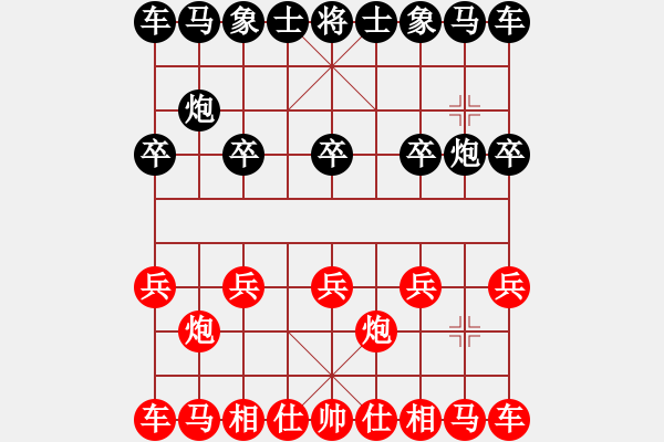 象棋棋譜圖片：1 - 步數(shù)：2 