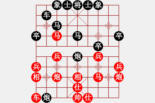 象棋棋譜圖片：108年推協(xié)會(huì)員賽第1輪馬仲威先勝洪世榮 - 步數(shù)：30 