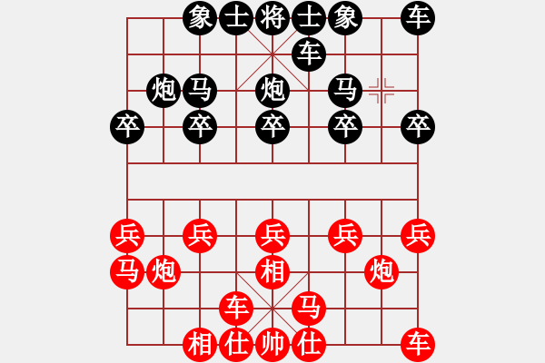 象棋棋谱图片：河南楚河汉界弈强队 汪洋 负 四川成都懿锦金弈队 许文章 - 步数：10 