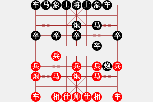 象棋棋譜圖片：一線之間[2633993492] -VS- 左右[493781115] - 步數(shù)：10 