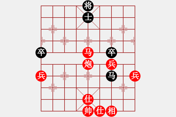 象棋棋譜圖片：天客(1段)-勝-舍車(chē)沉炮妹(1段) - 步數(shù)：100 