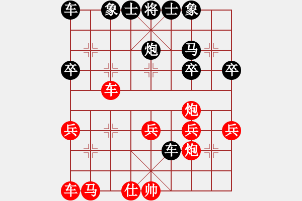 象棋棋譜圖片：弈心棋道(1段)-勝-永康菜鳥(niǎo)(4段) - 步數(shù)：30 