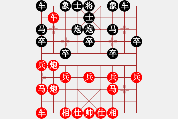 象棋棋譜圖片：D04 先手 錄 黑6炮2平4 黑8卒3進1 我負（應勝用10步小蟲）2971 2420 2360 - 步數(shù)：20 