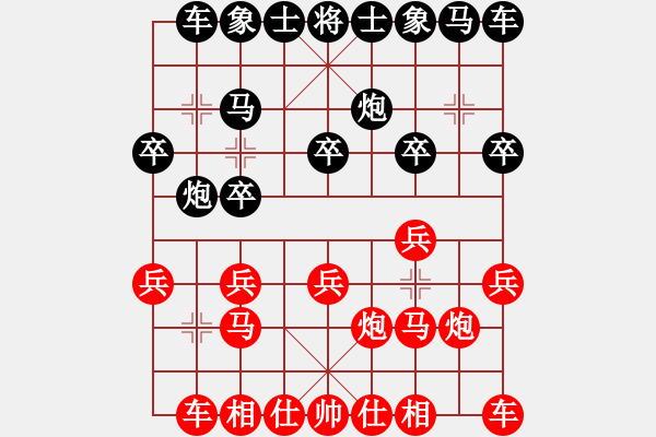 象棋棋譜圖片：2015年平定縣迎新年象棋棋友聯(lián)誼賽：第二輪.第1臺：劉曉東（先勝）楊志健 - 步數(shù)：10 