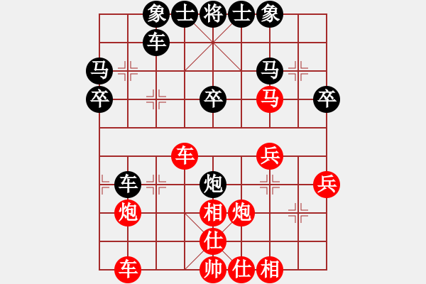 象棋棋譜圖片：攻擊的藝術(shù)(月將)-負(fù)-總是輸(天帝)順炮直車(chē)對(duì)橫車(chē) 紅進(jìn)三兵 - 步數(shù)：33 