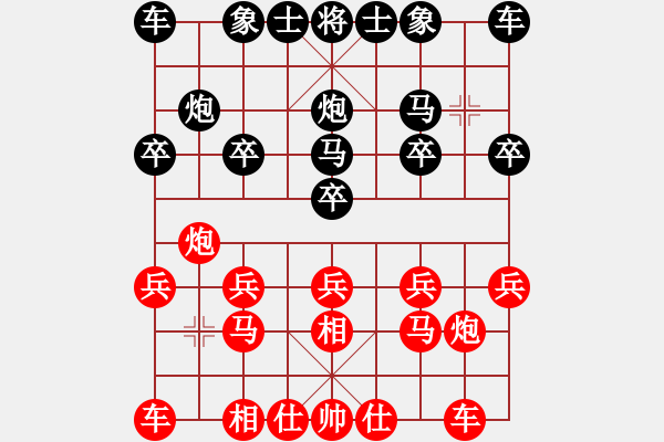 象棋棋譜圖片：崔巖       先勝 馮明光     - 步數(shù)：10 