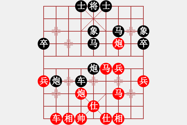 象棋棋譜圖片：y,n[2512359580] -VS- 橫才俊儒[292832991] - 步數(shù)：40 