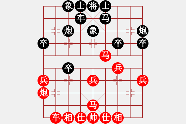 象棋棋譜圖片：旁人 負 qqq - 步數(shù)：30 