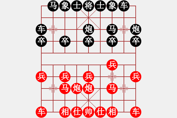 象棋棋譜圖片：1994年全國象棋個人錦標(biāo)賽 黑龍江 張曉平 和 江蘇 廖二平 - 步數(shù)：10 