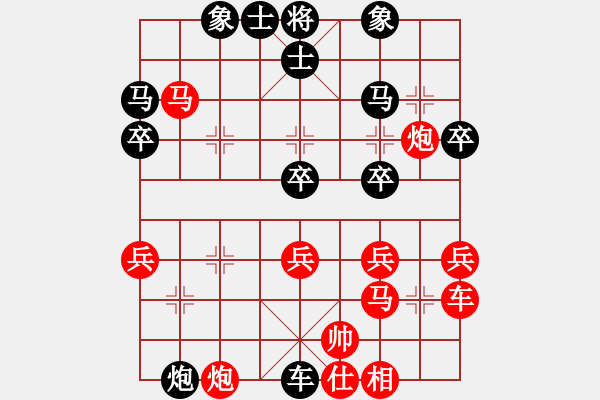 象棋棋譜圖片：小愚小智(9段)-負(fù)-磨劍試青鋒(8段) - 步數(shù)：40 