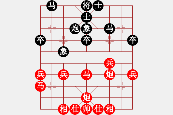 象棋棋譜圖片：葬心紅勝勝桂林之陽春山水【順炮直車對緩開車】 - 步數(shù)：30 