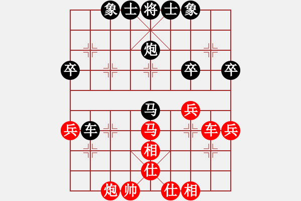 象棋棋譜圖片：大哥[紅] -VS- 橫才俊儒[黑] - 步數(shù)：40 