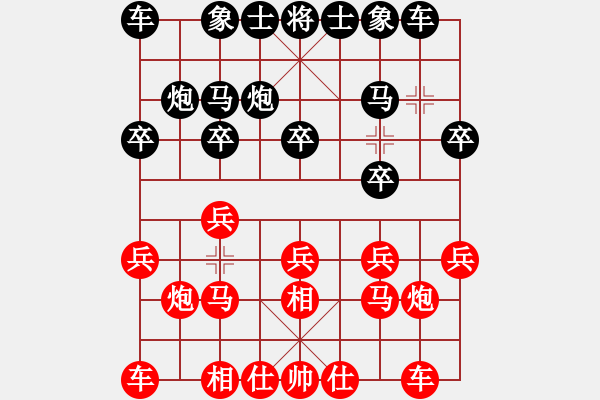 象棋棋谱图片：赵一刀(7段)-和-蛋蛋是瓜瓜(9段) - 步数：10 