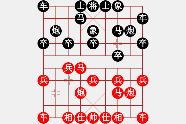 象棋棋谱图片：余穗康 先负 姚威和 - 步数：10 