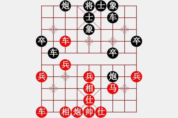 象棋棋譜圖片：jbyn(日帥)-和-我有番兩度(日帥) - 步數(shù)：30 