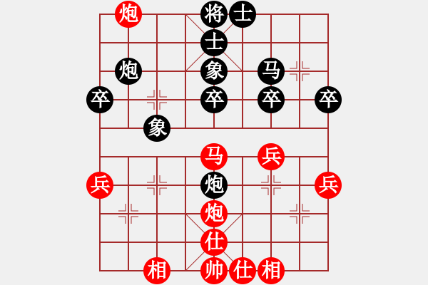 象棋棋譜圖片：惠全治【先負(fù)】戚文卿(2015-1-21弈于大師網(wǎng)天天賽場) - 步數(shù)：40 