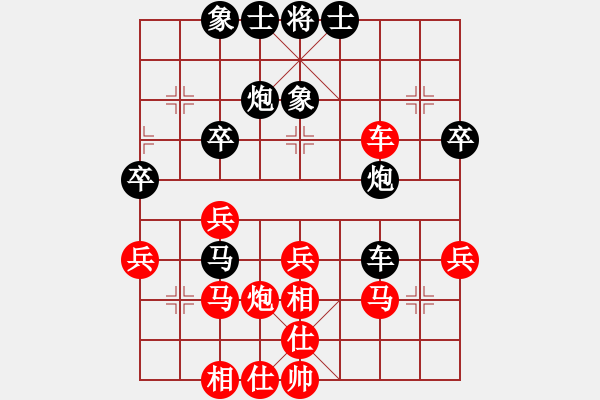 象棋棋譜圖片：分紅比例符合技術(shù)開(kāi) 和 受傷de妖孽 - 步數(shù)：40 