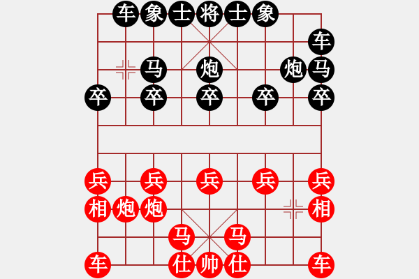 象棋棋譜圖片：嗨你好嗎(月將)-勝-我只喜歡你(無上) - 步數(shù)：10 