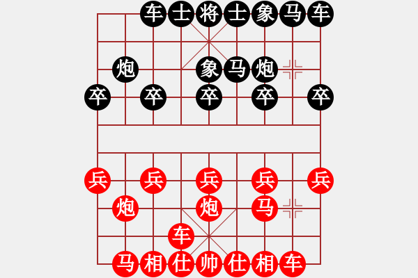 象棋棋譜圖片：25旋風(fēng)中炮先勝拐角馬 - 步數(shù)：10 