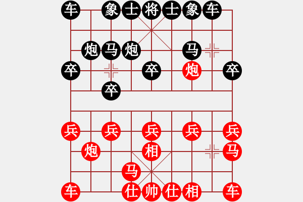 象棋棋譜圖片：lxtjack 先勝 xmm - 步數(shù)：10 