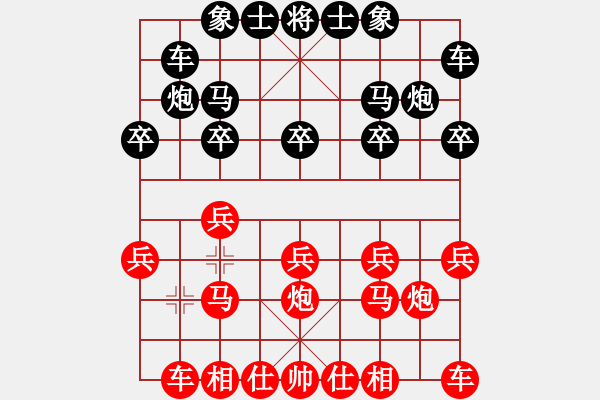 象棋棋譜圖片：象棋愛(ài)好者 VS 初級(jí)棋士 - 步數(shù)：10 