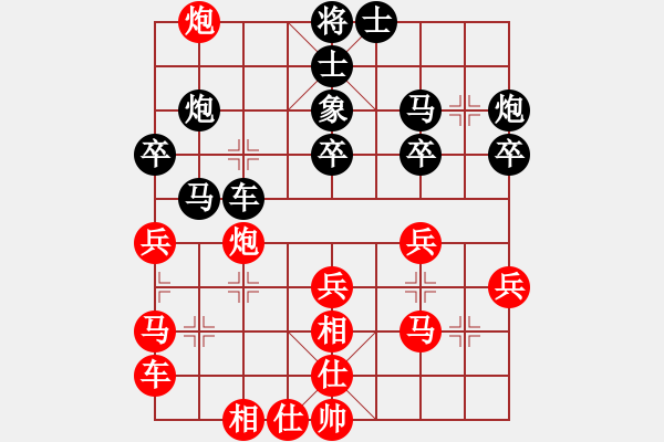 象棋棋譜圖片：豫東棋人(天帝)-和-天山玉女劍(天帝) - 步數(shù)：30 