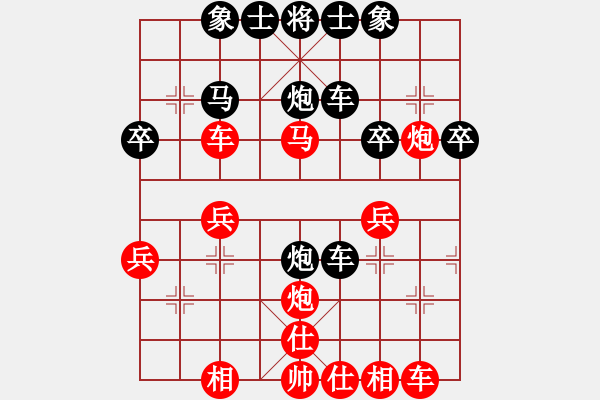 象棋棋譜圖片：賽文貓(6段)-負(fù)-我是什么啊(6段) - 步數(shù)：30 