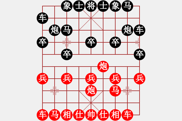 象棋棋譜圖片：魔刀轉(zhuǎn)世(9段)-負(fù)-淡藍(lán)色天空(6段)中炮對鴛鴦炮 - 步數(shù)：10 