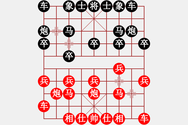 象棋棋譜圖片：吳文清先勝任柳成-第九輪 - 步數(shù)：10 