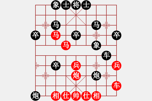 象棋棋谱图片：刘煜 先负 孙浩宇 - 步数：40 