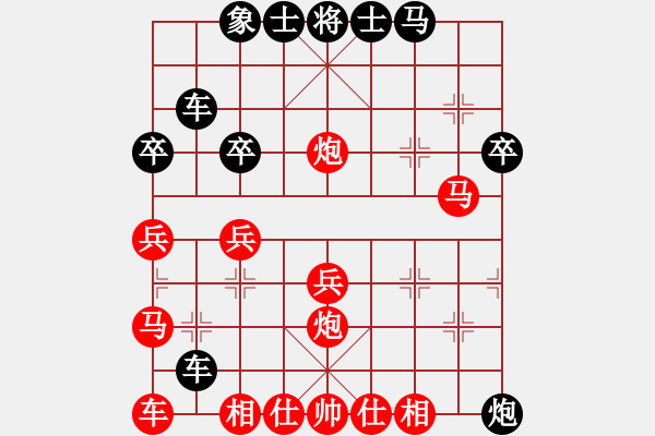 象棋棋譜圖片：苦海(2段)-勝-弱點(diǎn)(4段) 五七炮對屏風(fēng)馬進(jìn)７卒 紅左直車對黑右直車右炮過河 - 步數(shù)：40 