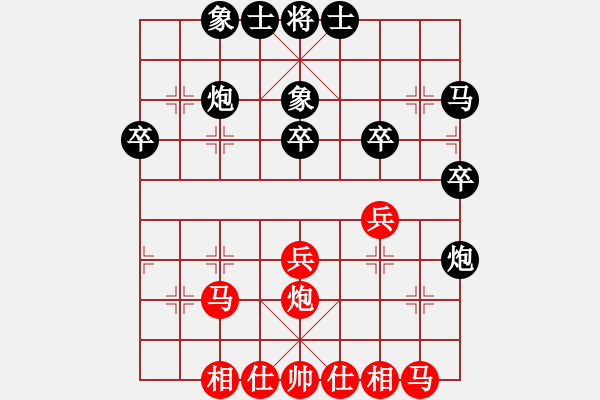 象棋棋譜圖片：5219局 A04-巡河炮局-旋風(fēng)引擎24層 紅先和 天天AI選手 - 步數(shù)：30 