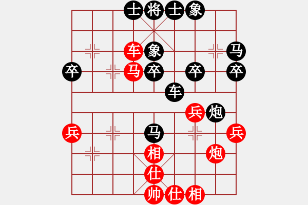 象棋棋譜圖片：340局 A11- 順相局-BugChess19-04-09 x64 NO SSE4-2(6層) - 步數(shù)：40 