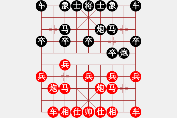 象棋棋譜圖片：心不老(7星)-負-隨你猜(3星) - 步數(shù)：10 