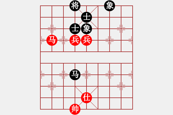 象棋棋譜圖片：中炮過(guò)河車(chē)七路馬對(duì)屏風(fēng)馬兩頭蛇 四兵相見(jiàn) （紅馬后藏車(chē)）   單騎闖華山(6段)-勝-yjhpeni - 步數(shù)：140 