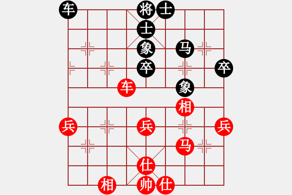 象棋棋譜圖片：中炮過(guò)河車(chē)七路馬對(duì)屏風(fēng)馬兩頭蛇 四兵相見(jiàn) （紅馬后藏車(chē)）   單騎闖華山(6段)-勝-yjhpeni - 步數(shù)：60 