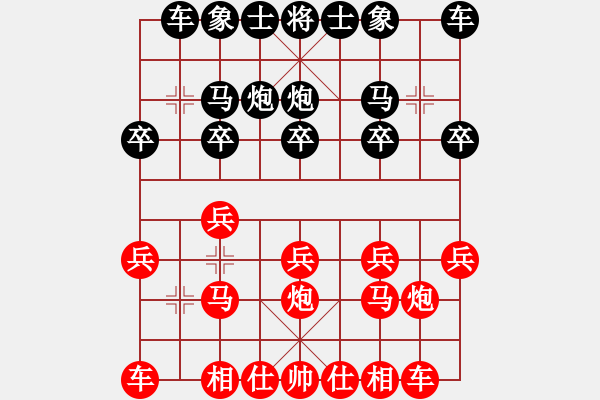 象棋棋譜圖片：12223局 E04-仙人指路對士角炮或過宮炮-旋九專雙核-大師 紅先勝 小蟲引擎24層 - 步數(shù)：10 