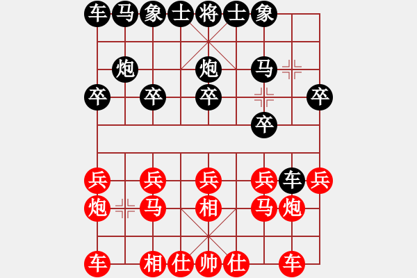 象棋棋譜圖片：棋海無涯[1369372846] -VS- 阿福[1124143610] - 步數(shù)：10 