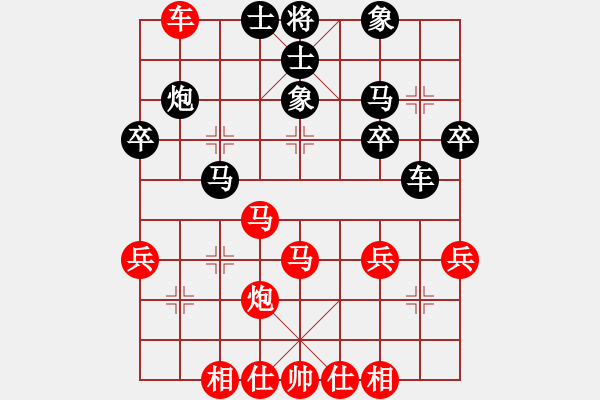 象棋棋譜圖片：陽泉象棋協(xié)會 張彥明 負 晉中市 喬言 - 步數(shù)：30 