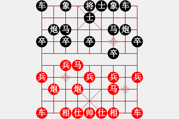 象棋棋谱图片：边小强 先胜 李万平 - 步数：10 